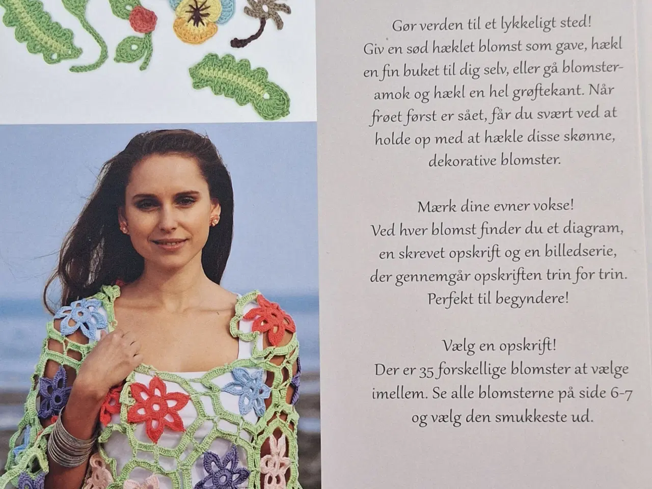 Billede 2 - Hæklebog om blomster