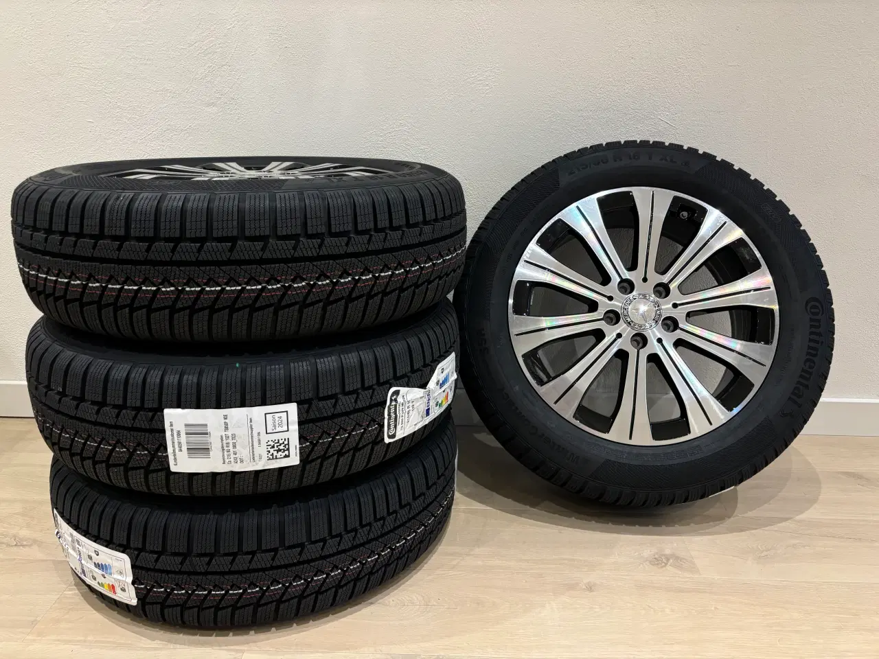 Billede 1 - 18″ Vinterhjul nye Orig. MB sort/poleret med 215/6