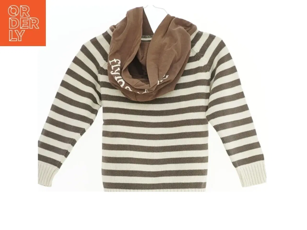 Billede 2 - Strikket hættetrøje med striber fra Palomino (str. 104)