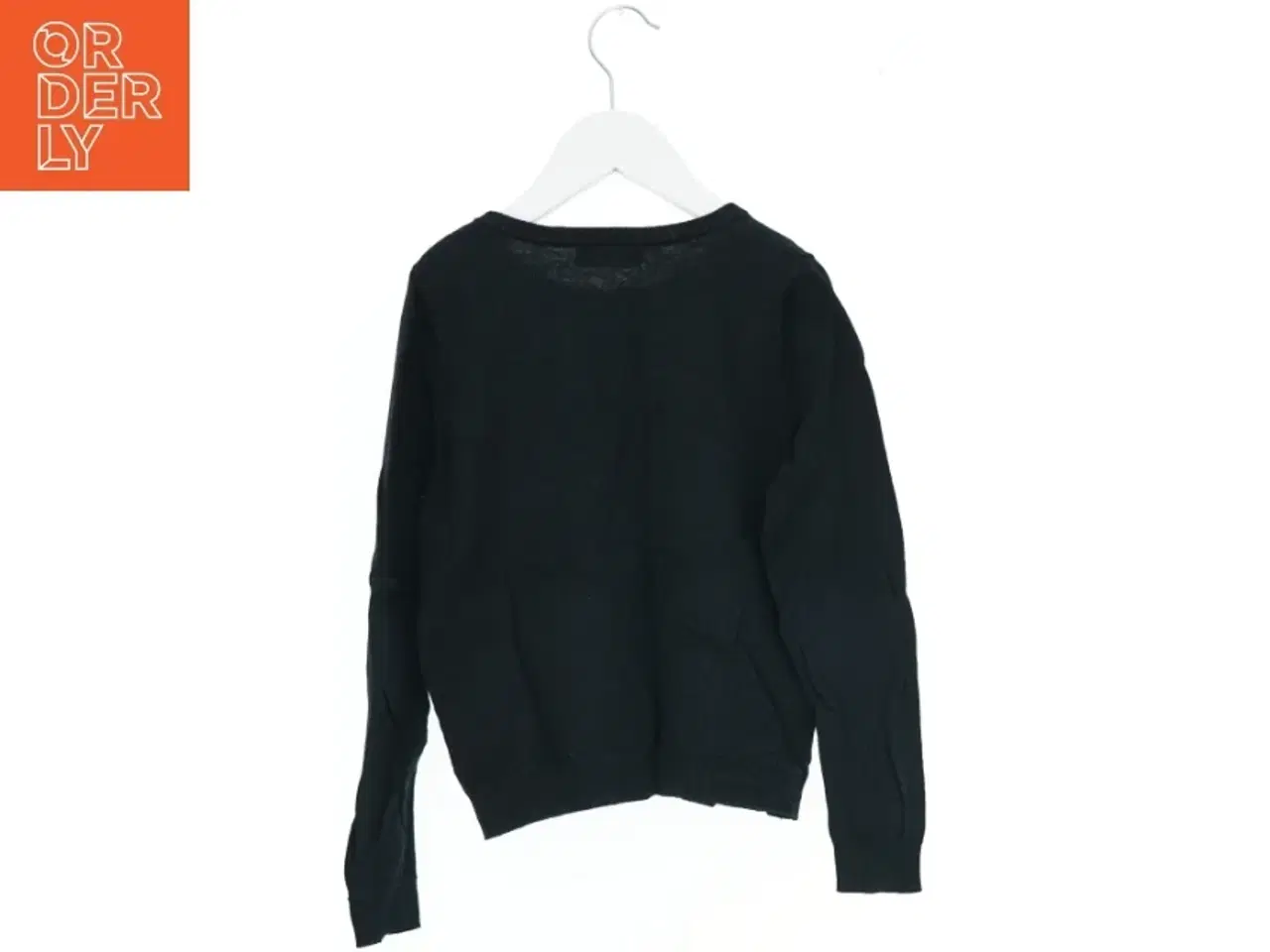 Billede 2 - Sort cardigan med hjertepynt fra H&M (str. 122)