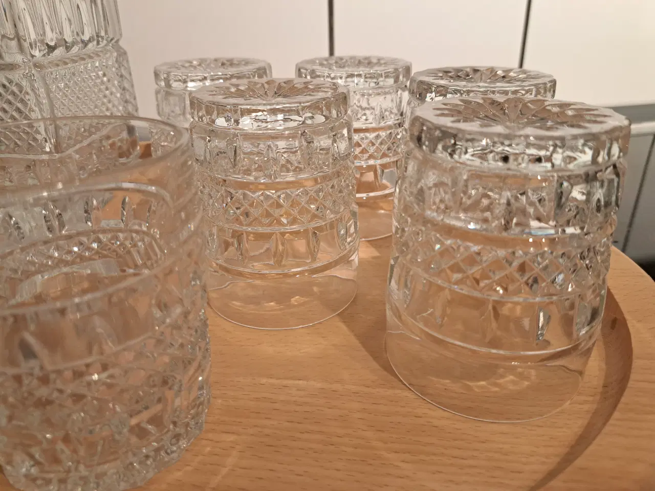 Billede 2 - Krystal karaffel med 6 glas