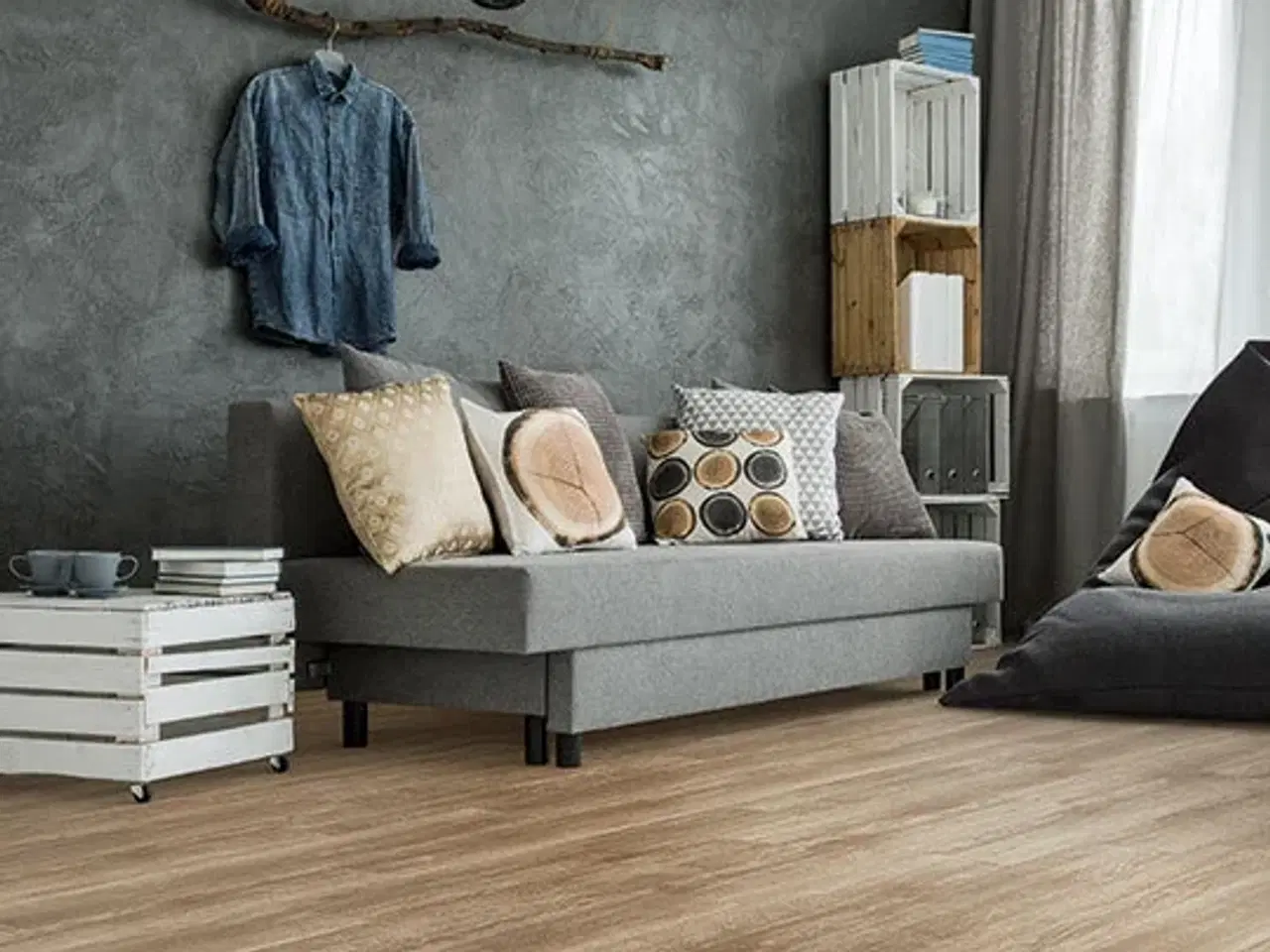 Billede 1 - Gulv LVT - Allura Flex 0,55 - Natural Collage Oak
