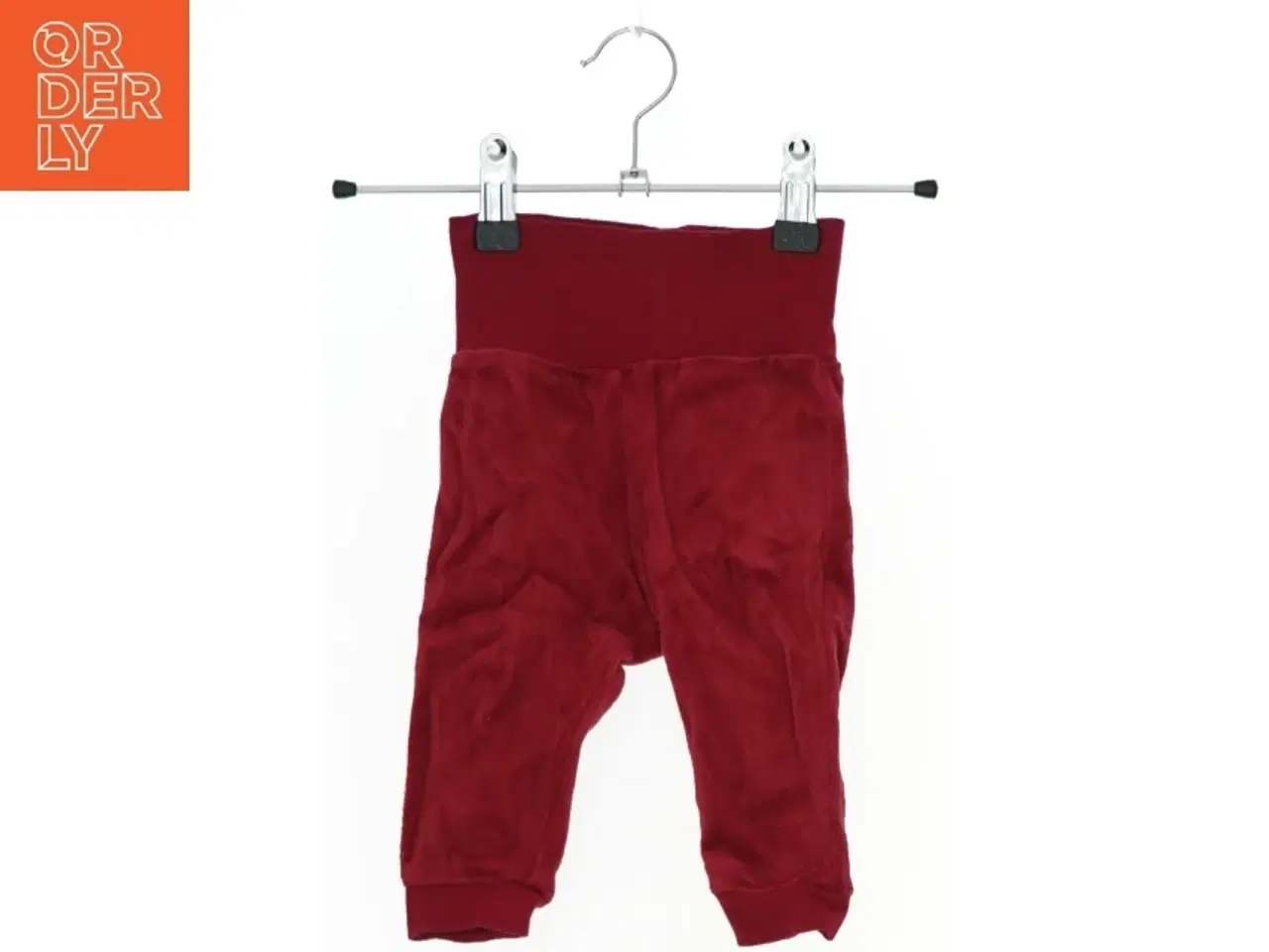 Billede 1 - Bløde, røde julebukser med rensdyrmotiv fra Name It (str. 62)