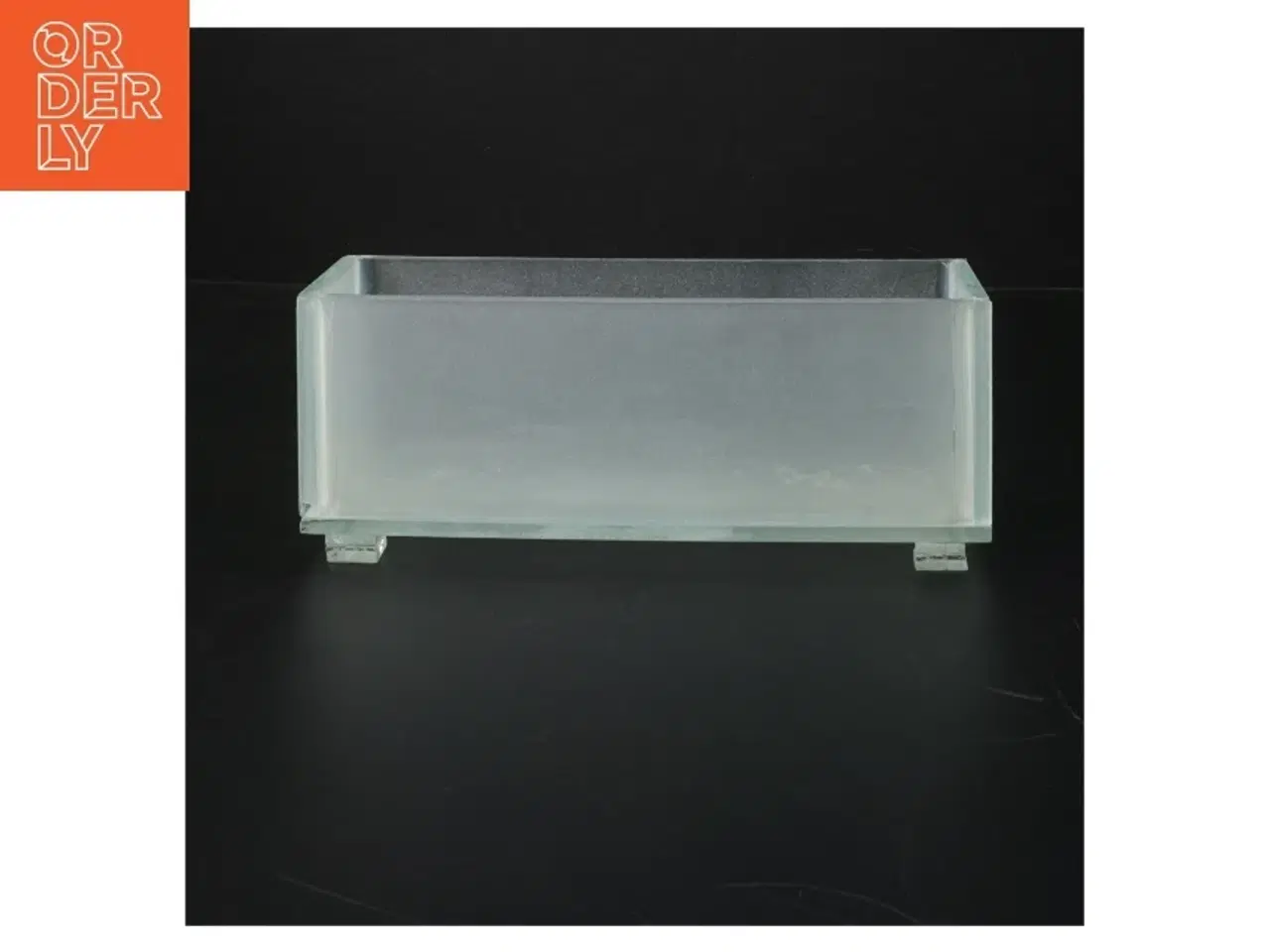 Billede 2 - Glasvase rektangulær (str. 20 x. 7 cm)