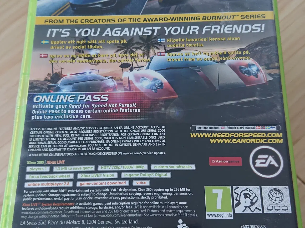 Billede 3 - xbox 360 spil Need For Speed Hot Pursuit