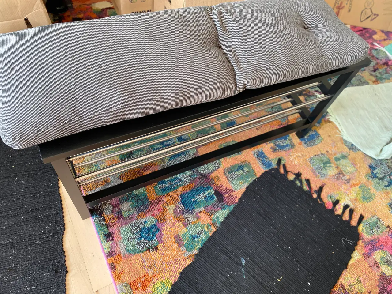 Billede 2 - Bænk med hynde og sko hylder IKEA