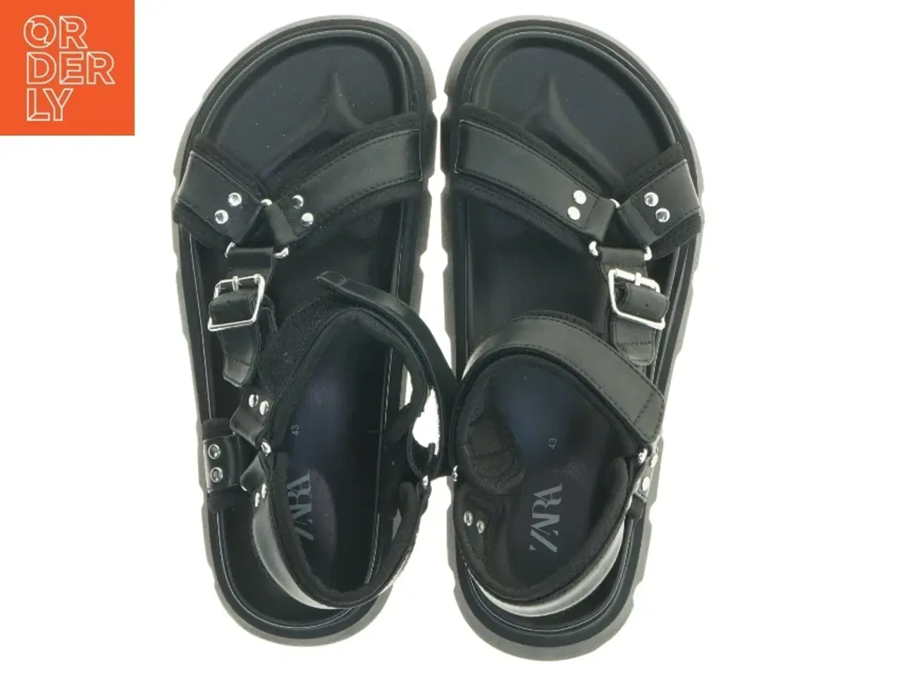 Billede 5 - Sorte sandaler med fra Zara Man (str. 43 )
