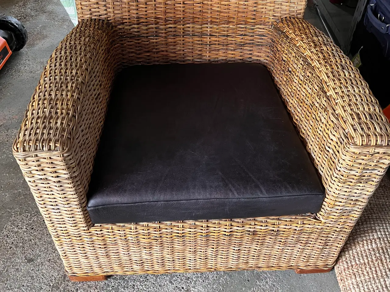 Billede 1 - Kurvestol med siddehynde