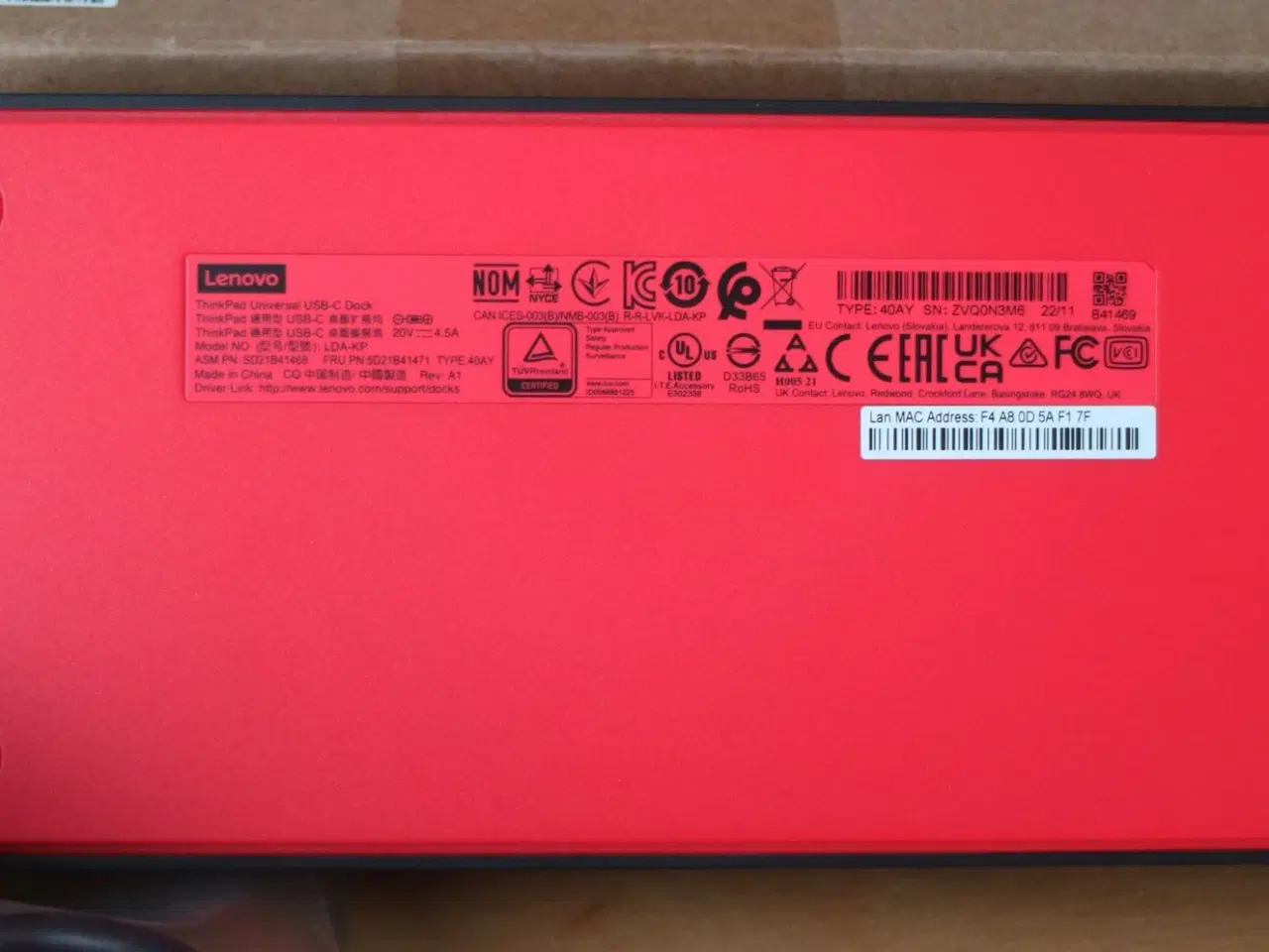 Billede 5 - Lenovo ThinkPad Universal USB-C Dock (40AY)