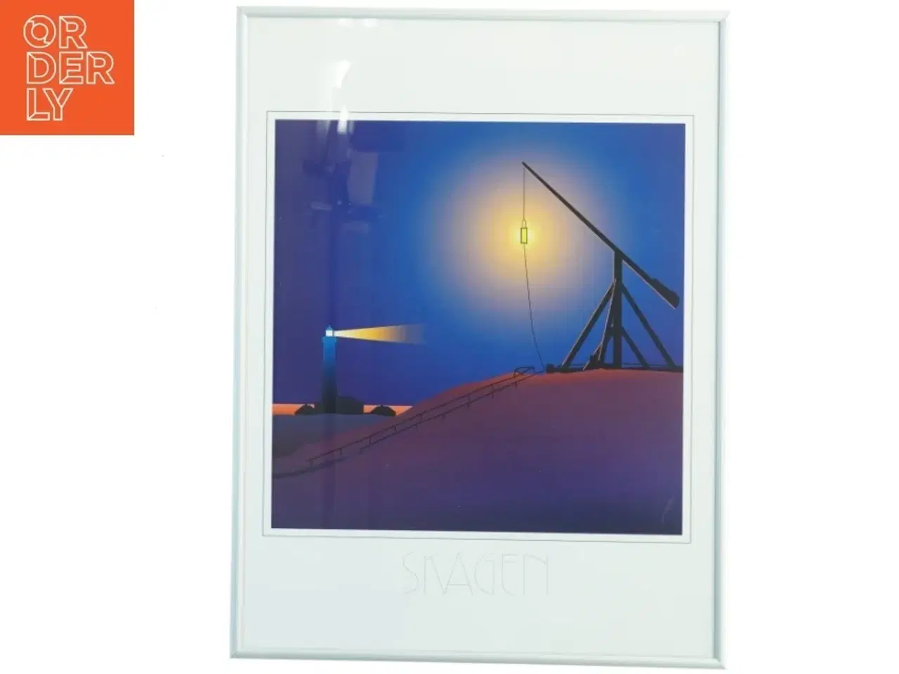 Billede 1 - Ramme med tryk af Skagen (str. 41 x 30 cm)