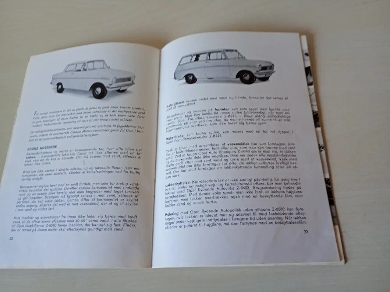 Billede 4 - Instruktionsbog til Opel Kadett caravan 1000