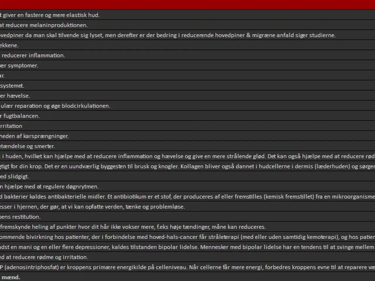 Billede 5 - Infrarød LED-rødlysterapi måtte til kropssundhed