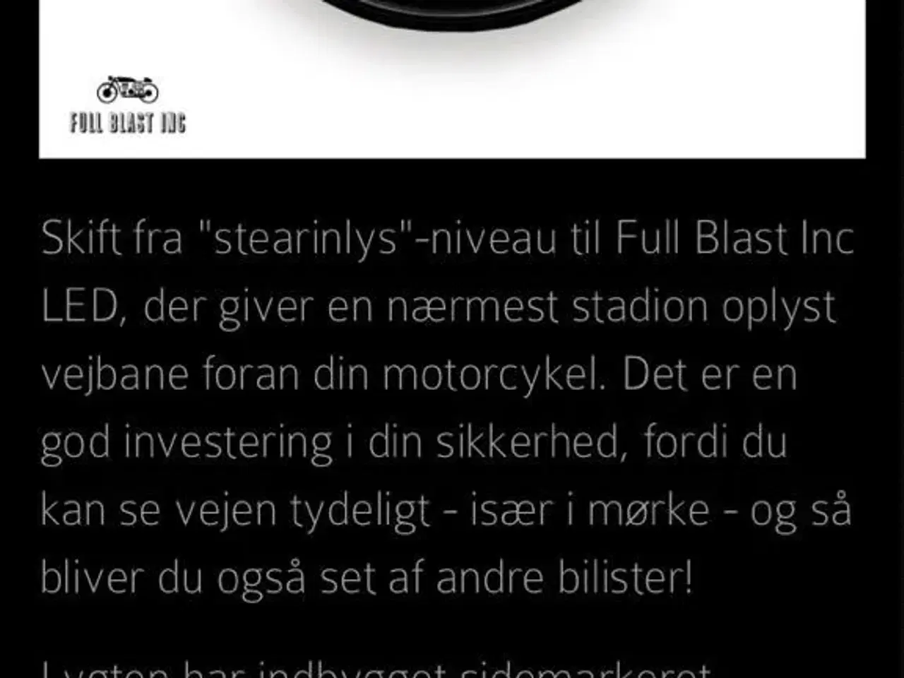 Billede 8 - LED Forlygte med Blink