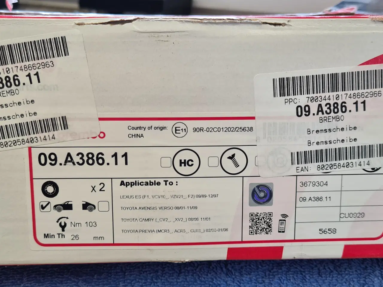 Billede 5 - Bremse sæt Toyota