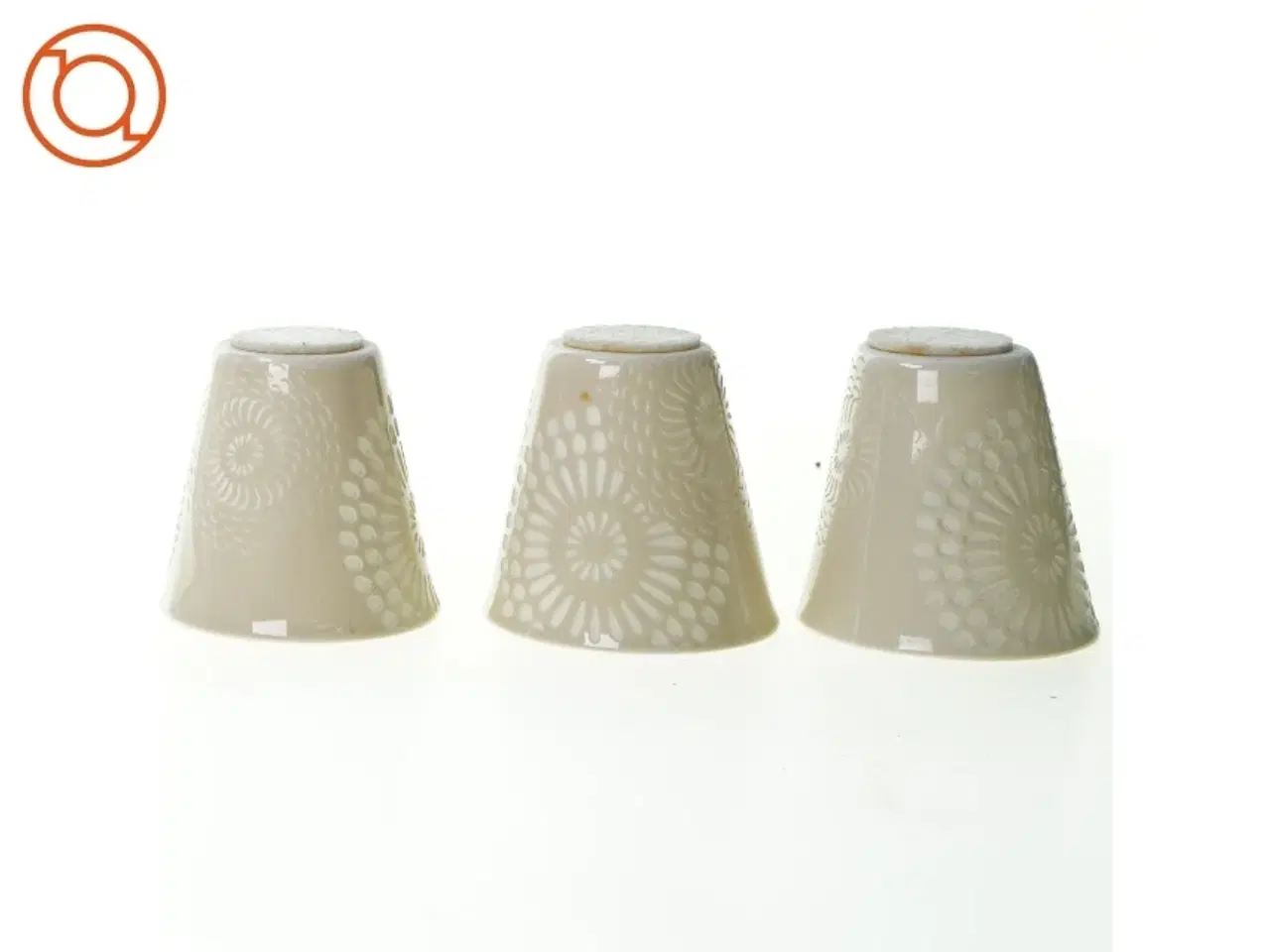 Billede 4 - Porcelæns kopper til fyrfadslys (str. 8 cm)