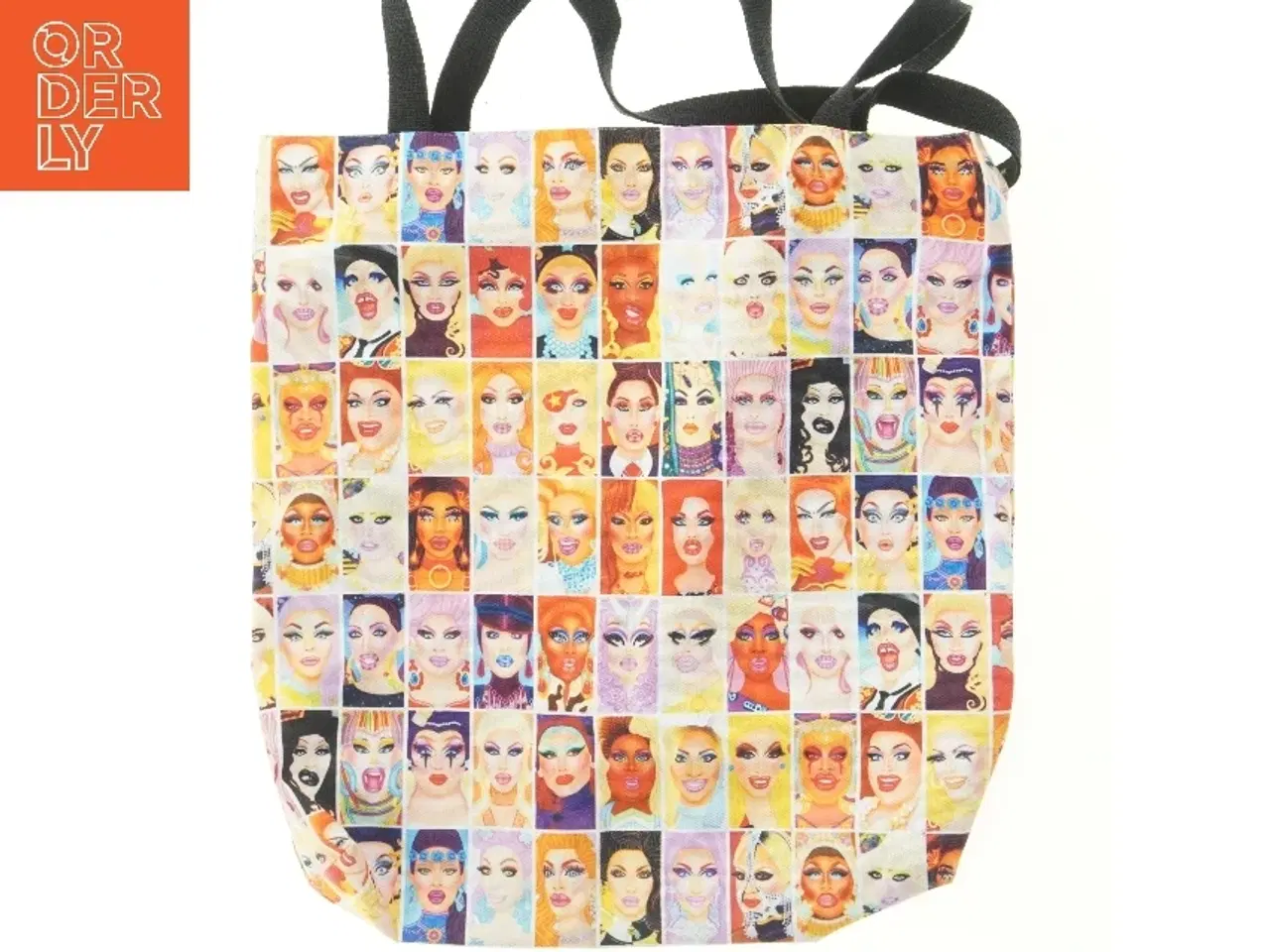 Billede 1 - Farverigskuldertaske (str. 45 x 47 cm)