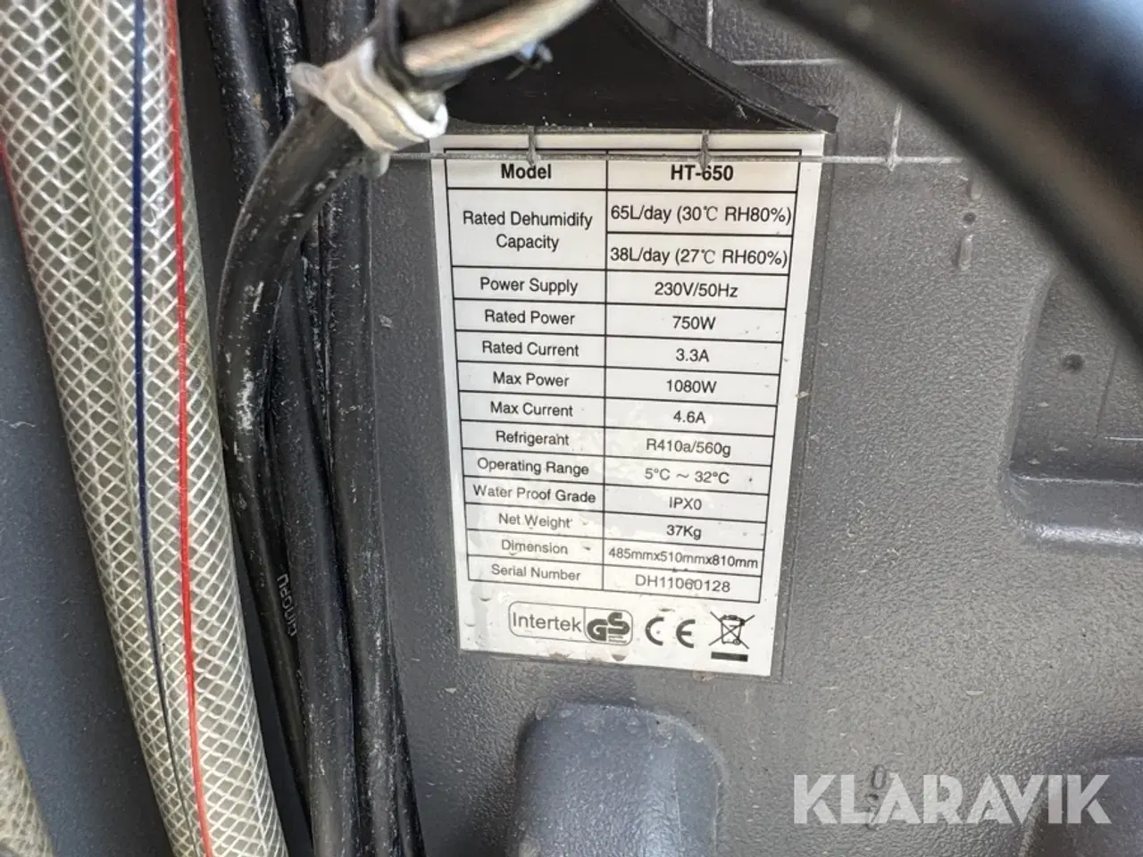 Billede 2 - Affugter Intertek Ht650