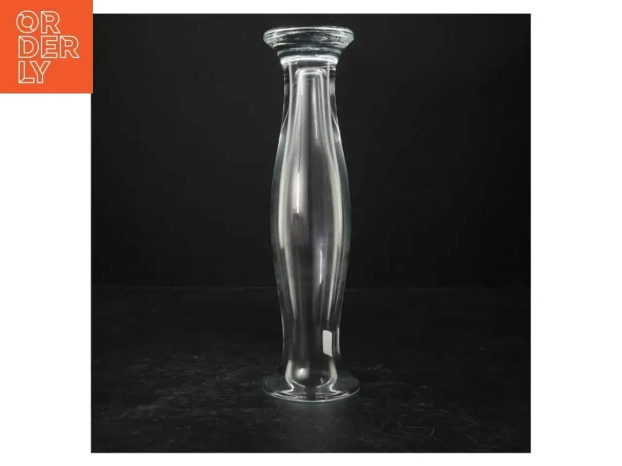 Billede 2 - Glasvase fra Holmegaard (str. 27 cm)