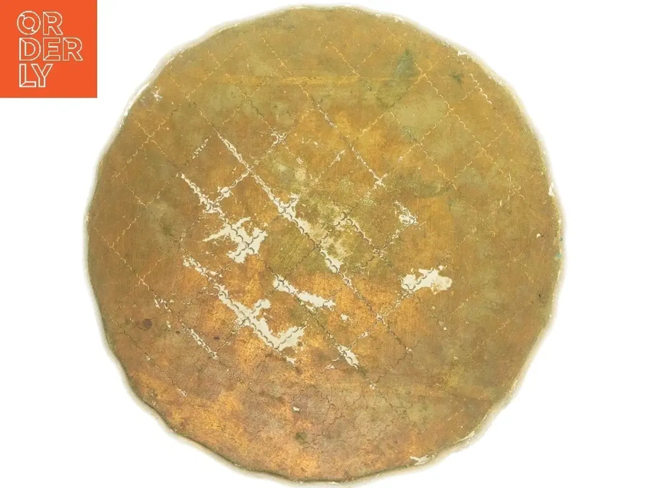 Billede 3 - Retro dekorativ træbakke (str. Ø 35 cm)