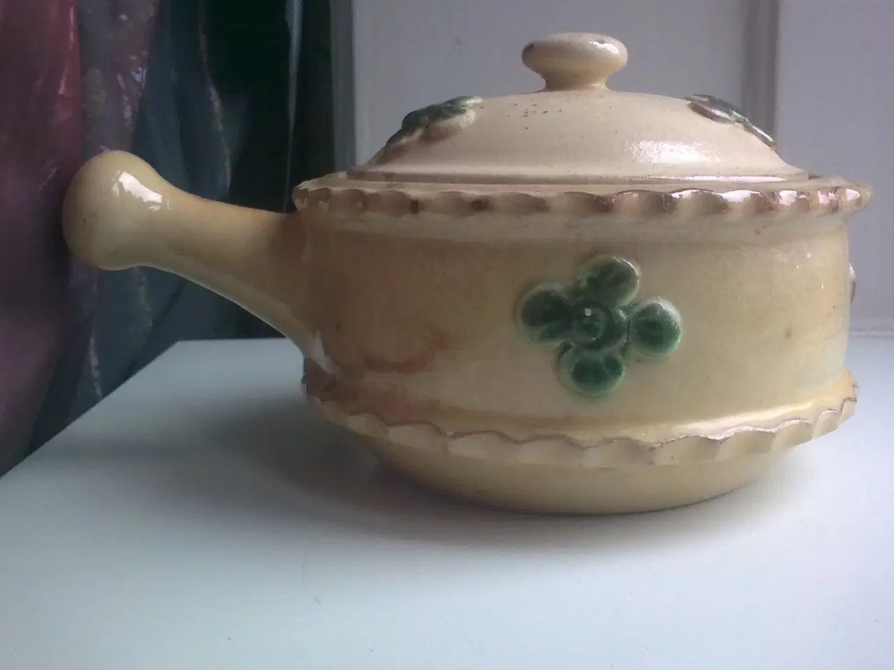 Billede 4 - Antik dansk lertøj lågkrukke