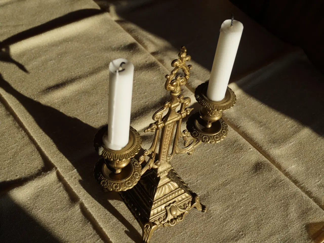 Billede 3 - Messing lysestage