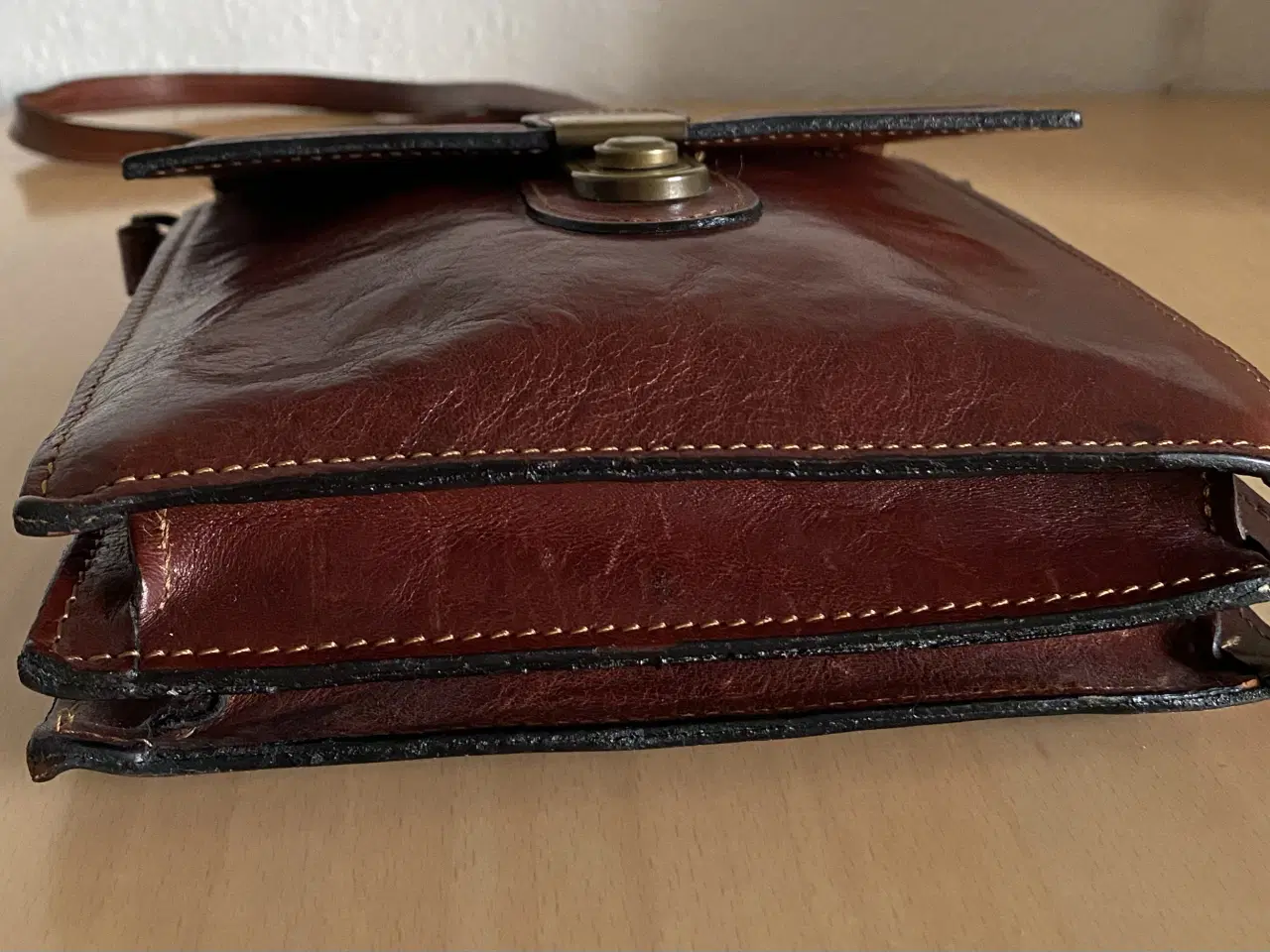 Billede 7 -  Brun vintage skuldertaske 