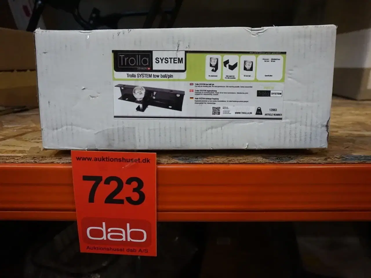 Billede 2 - Trolla Kombi øjetræk / koblingskugle 50 mm på monteringsplade