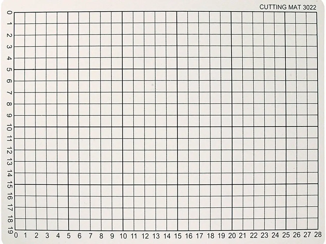 Billede 1 - Skæreunderlag, str. 22x30 cm, tykkelse 3 mm, 1 stk.