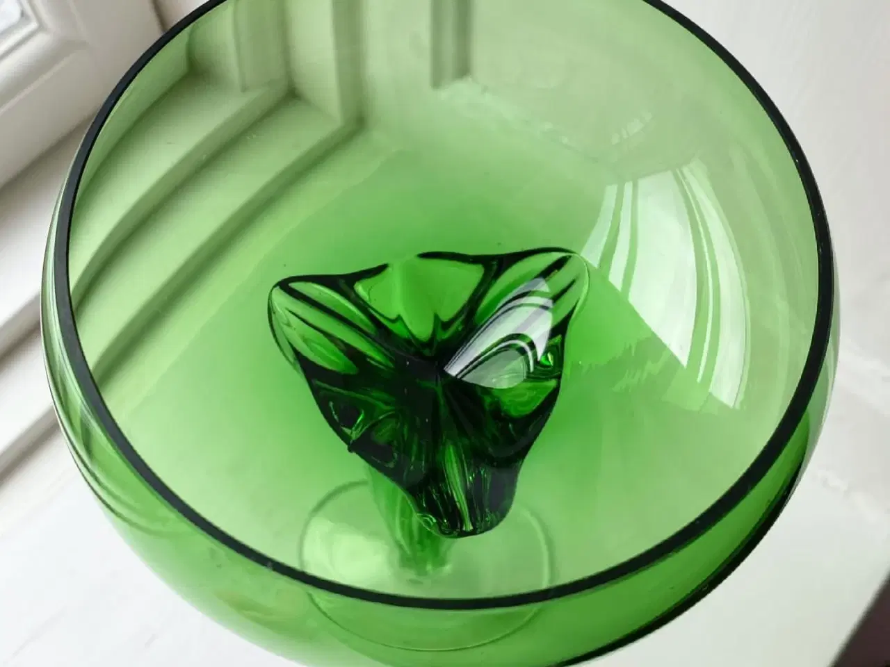 Billede 5 - Grønt glas med 3 tynde stængler