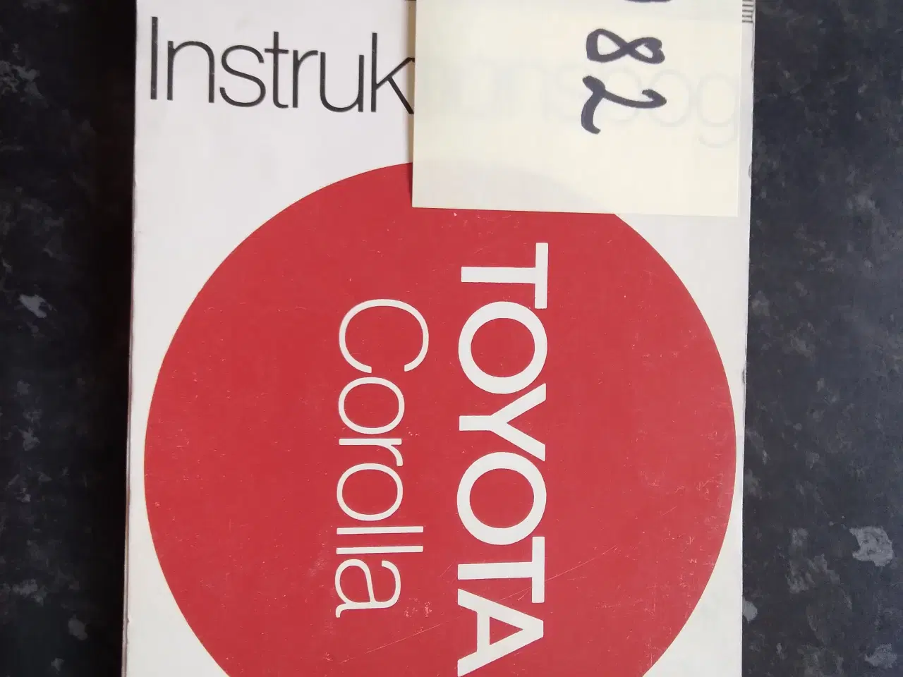Billede 1 - Instruktionsbog Toyota Corolla sælges