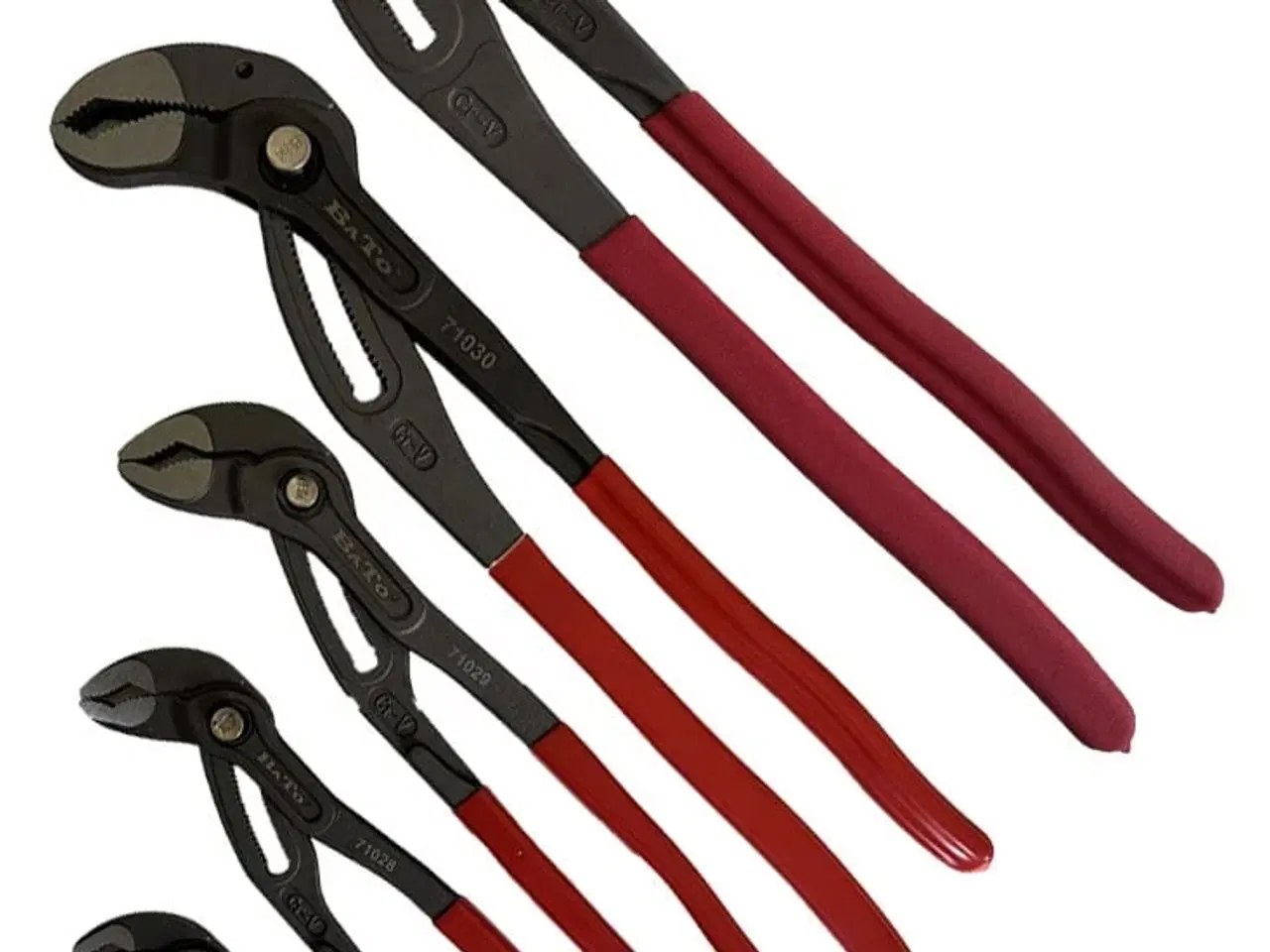 Billede 1 - BATO Vandpumpetangsæt Mamba Grip med Quick justering 175-250-300-400-600mm. 5 dele