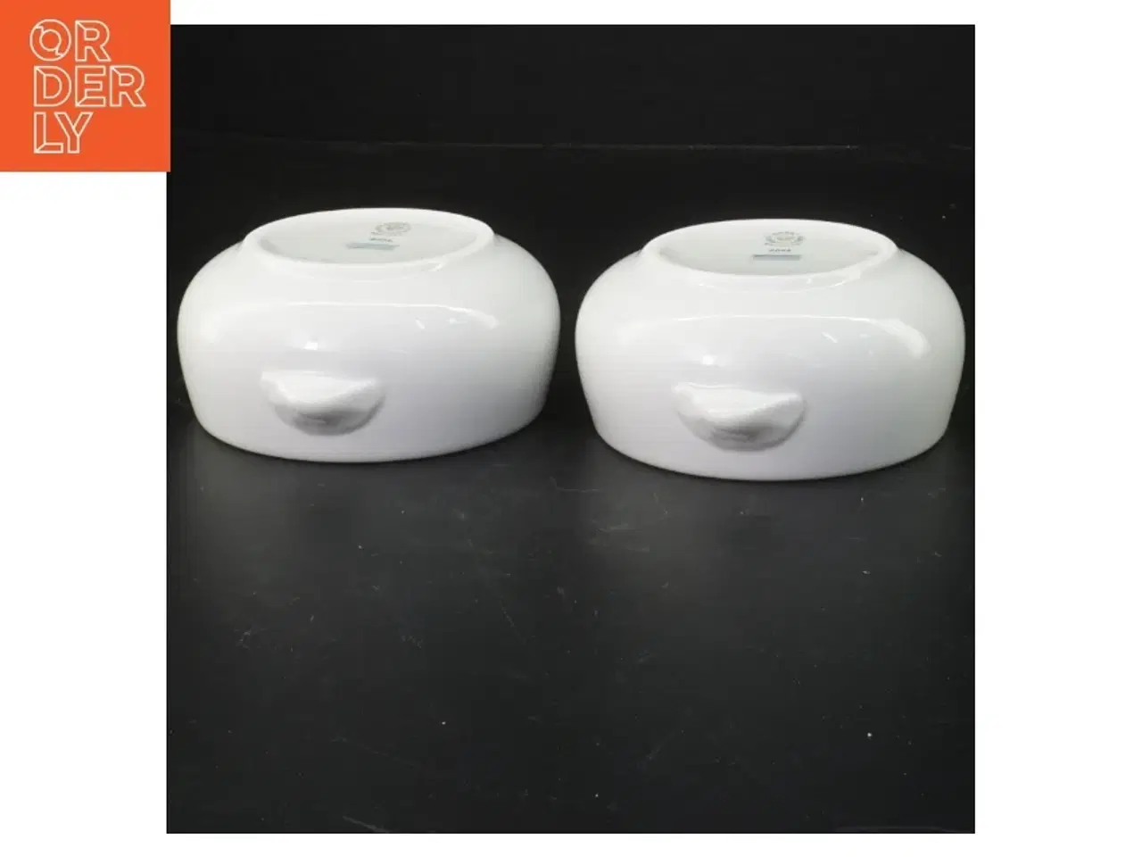 Billede 2 - Hvide porcelænsskåle fra Royal Copenhagen (str. 12x4 cm)