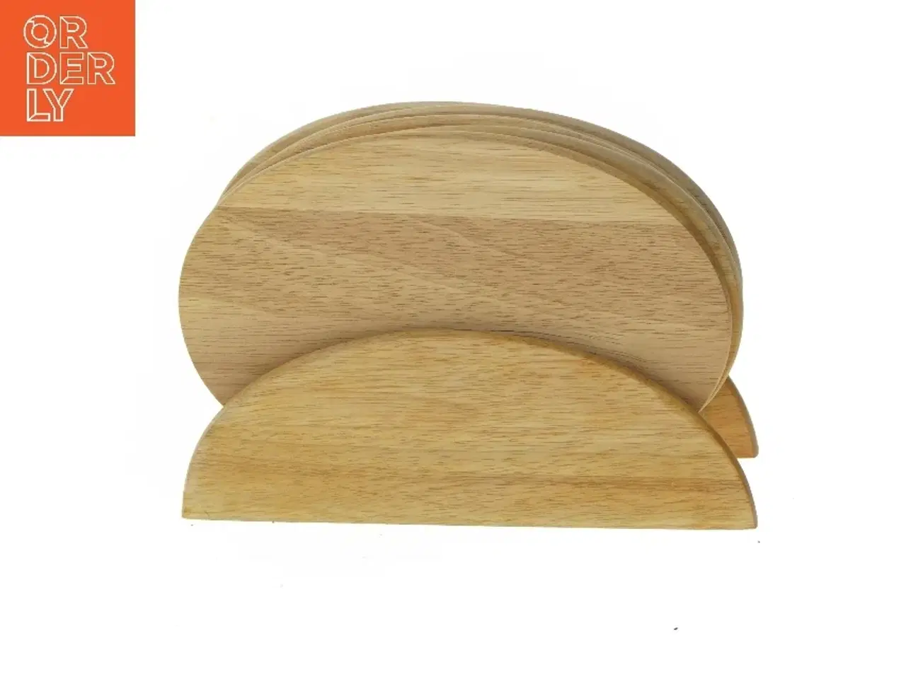 Billede 1 - Lyse træ bordskånere, 6 stk (24x17 cm)