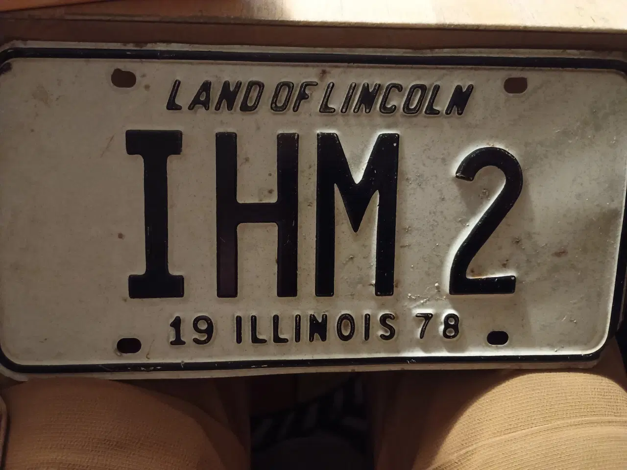 Billede 1 - USA nummerplade. Illinois 1978.