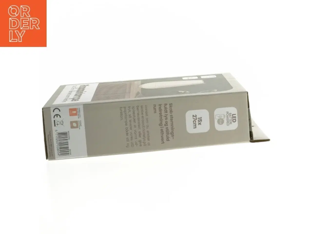 Billede 2 - Rispapirlampe med LED lys (str. 15x27 cm)