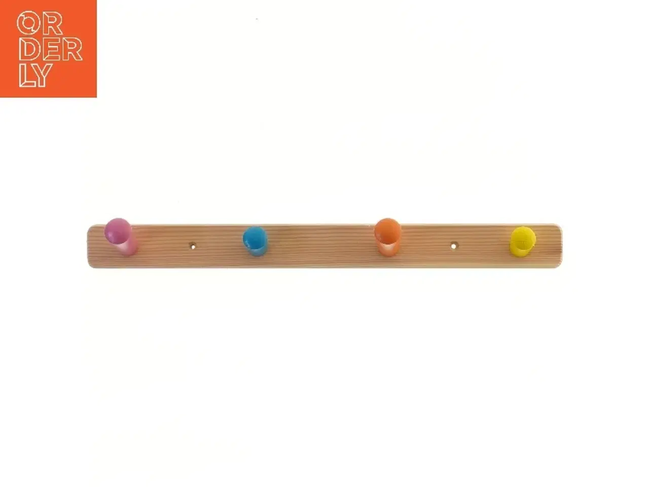 Billede 2 - Træknagerække med farverige knager fra IKEA (str. 47 cm)