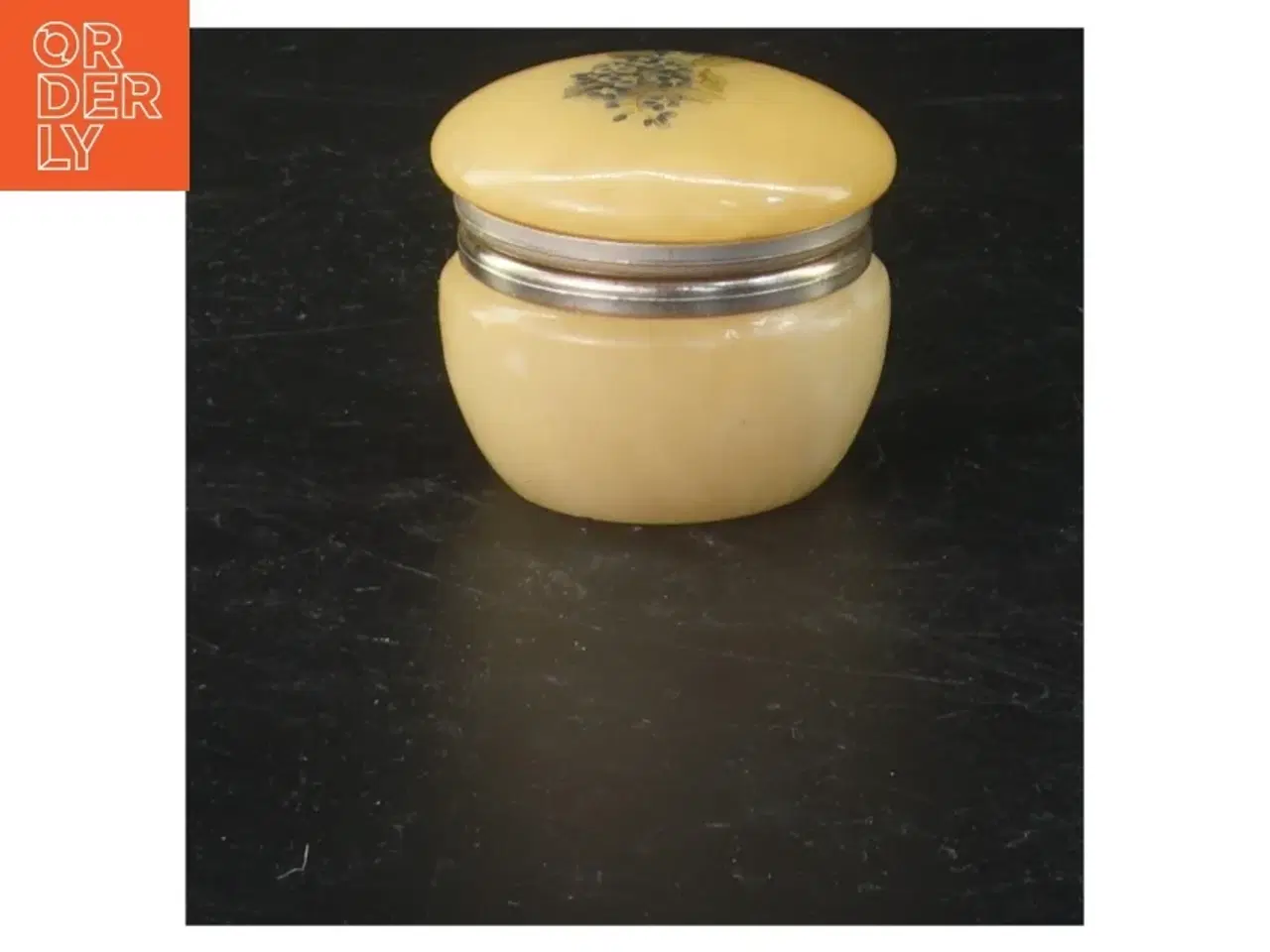 Billede 2 - Vintage Alabaster smykkeskrin (str. 4x4 cm)