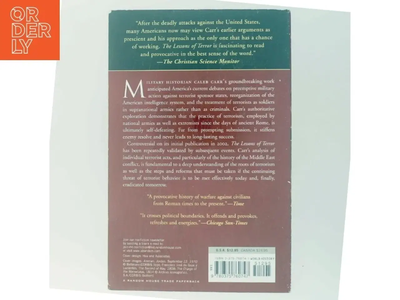 Billede 3 - The Lessons of Terror af Caleb Carr (Bog)