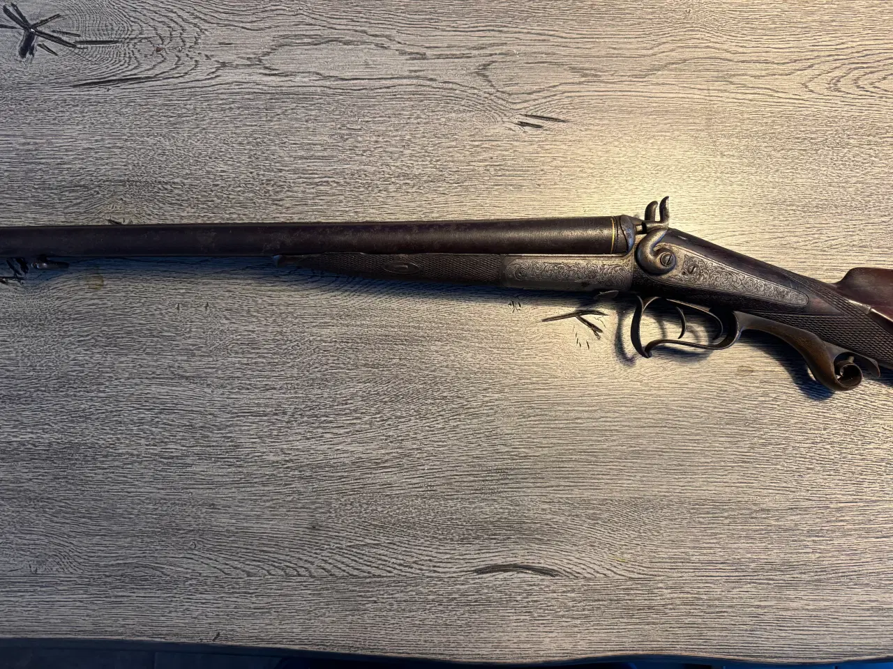 Billede 9 - Hanegevær belgisk cal 16 med sidelukke