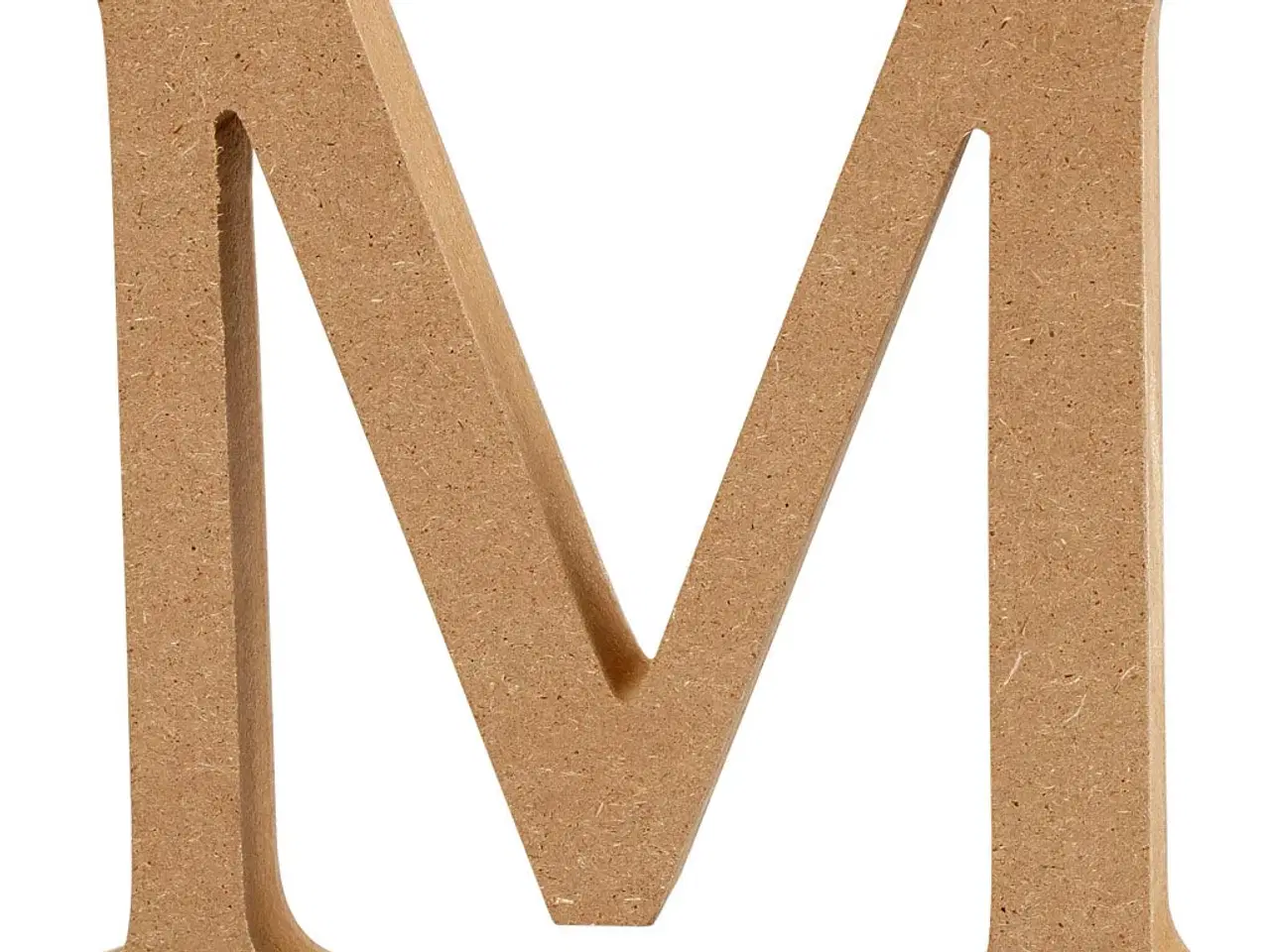 Billede 1 - Stort Træbogstav 'M' - 13 cm Høj, 2 cm Tykkelse