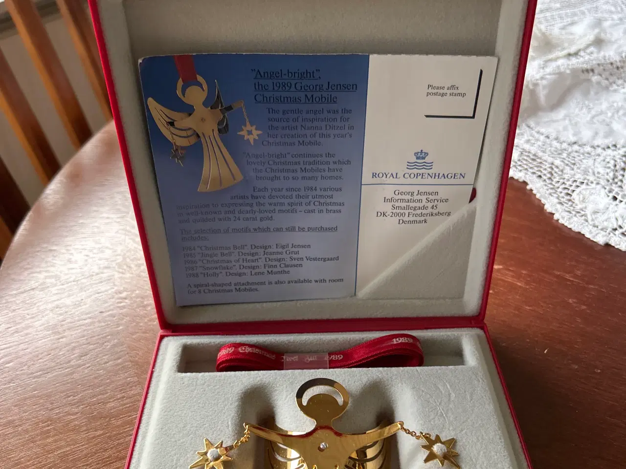 Billede 3 - George Jensen uro 1989 engel perfekt stand