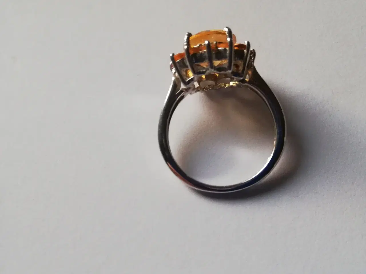 Billede 5 - finger ring med citrin, 9 crt gold - størrelse: 54