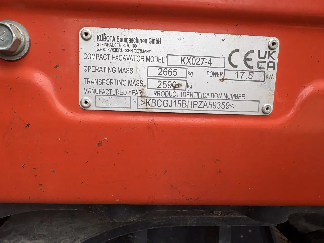 Billede 9 - Kubota KX027-4 minigraver 