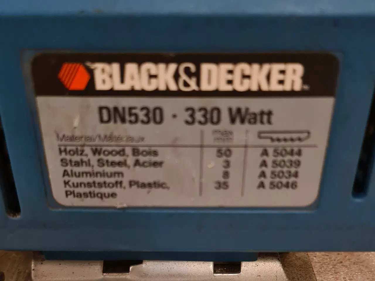 Billede 2 - Black & Decker DN530 Stiksav