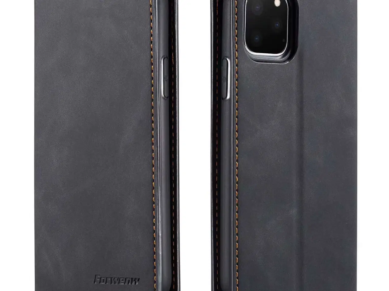 Billede 2 - Magnetisk Flip Cover til iPhone – Sort