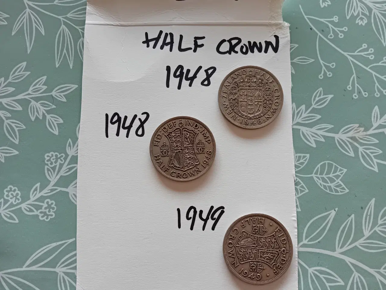 Billede 1 - England Mønter.  Half Crown. 10 kr stk. 