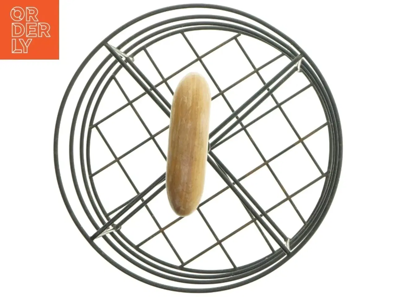 Billede 3 - Fransk holder/ metal kurv til vin eller Champagne flasker( Ø 24 cm x 35 cm)