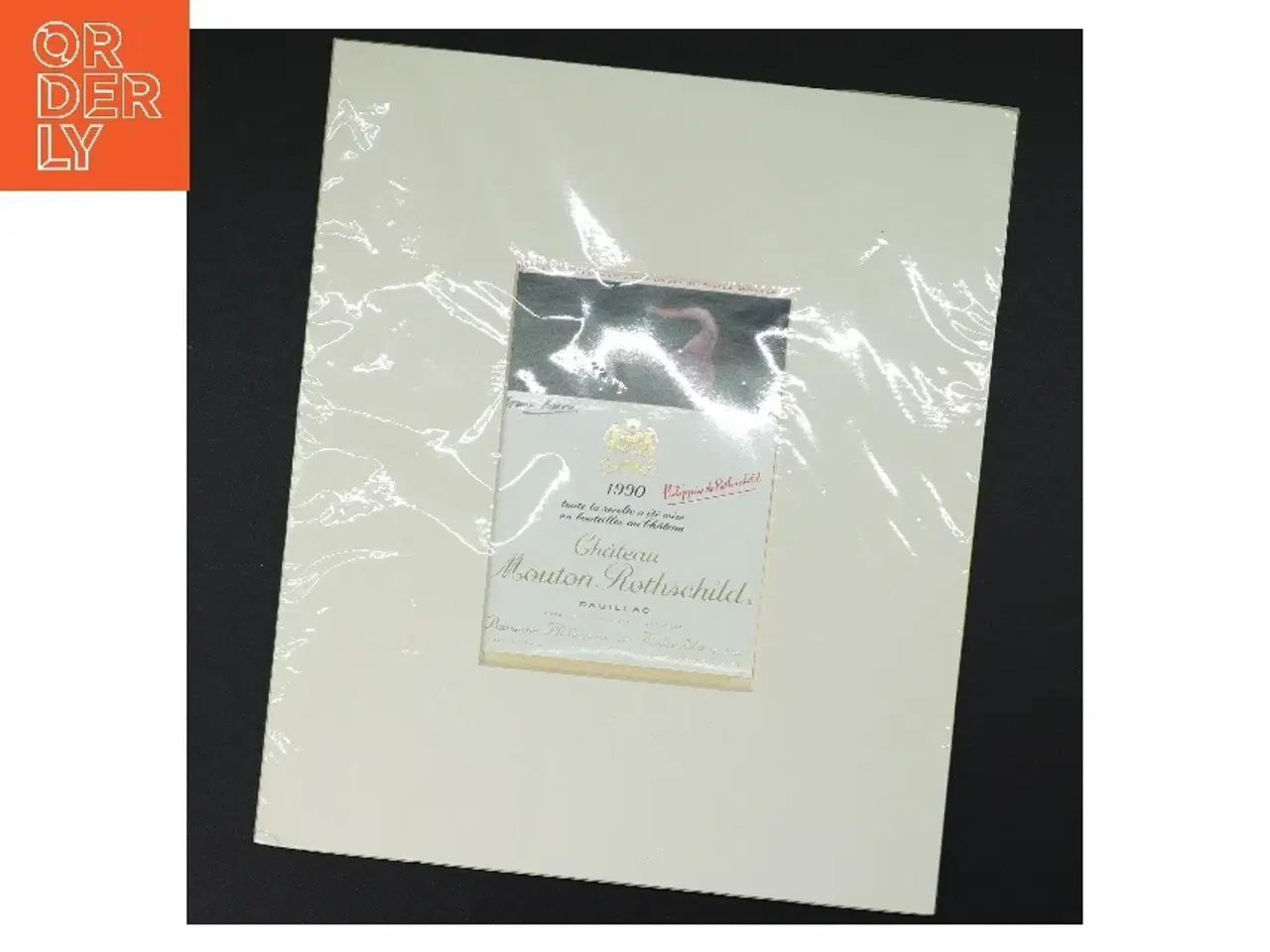 Billede 1 - Château Mouton Rothschild etiket (str svarende til normal etiket på flaske)