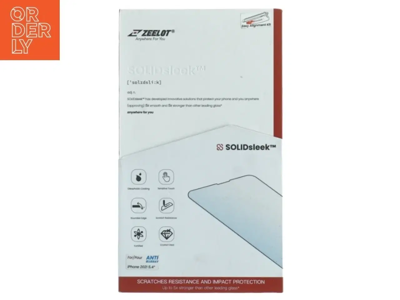 Billede 1 - Zeelot SOLIDsleek Skærmbeskytter til iPhone fra Zeelot (str. 20 x 12 x 2 cm)