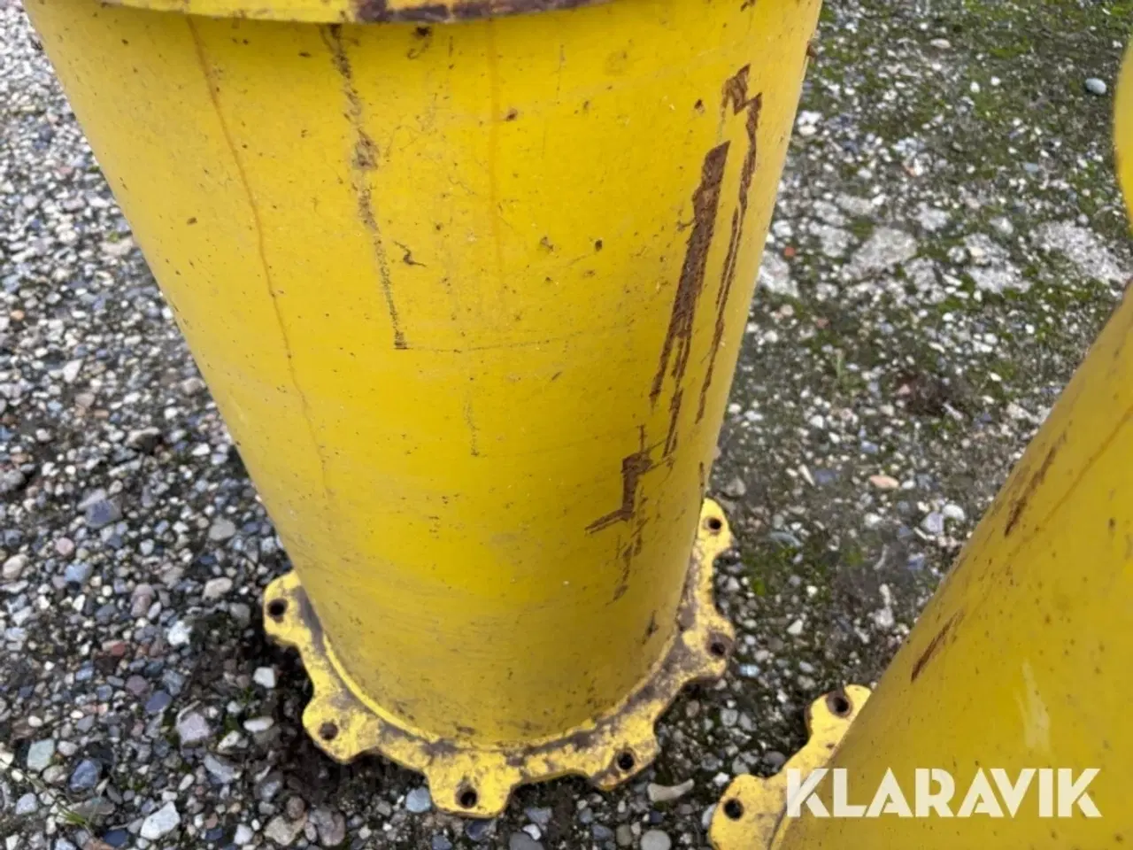 Billede 4 - Afstandsrør til traktorhjul - har siddet på en John Deere 6610